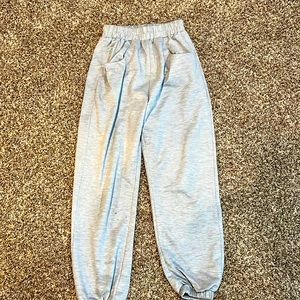 Grey sweatpants